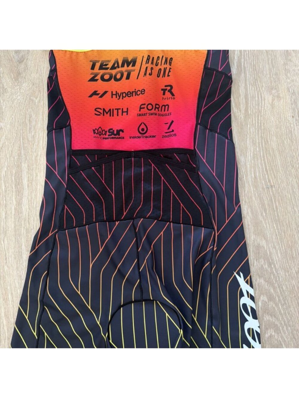 Team Zoot Women's Tri Suit Multicolor Racing As One Sleeveless Size XL (Y4) - Picture 7 of 8